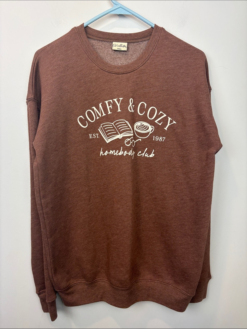 Comfy & Cozy Crewneck Sweatshirt - Brown